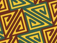 закрытие узора треугольников на коричневом фоне