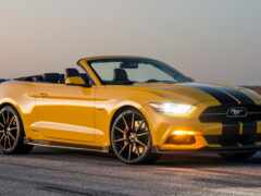 mustang, ford, yellow