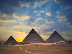 египта, условия, пирамид