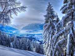зима, горы, подъем No 148467 Разрешение 2560x1440