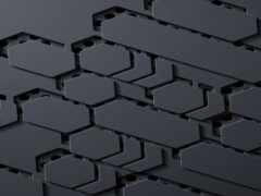 закрытие черной стены с кучей шестиугольников