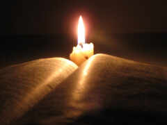 книга, библия, свеча