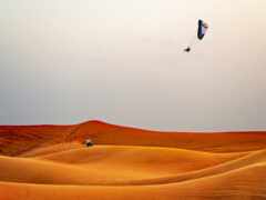 пустыня, extreme, paraglide
