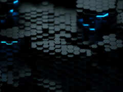 закрытие черного и синего фона с шестиугольниками