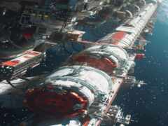 есть большая космическая станция с большим пространством на ней