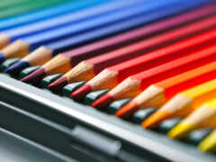 цвет, карандаш, смартфон