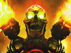 закрытие человека с огнедышащим черепом на мотоцикле