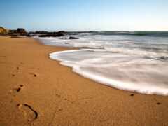 пляж, песок, природа