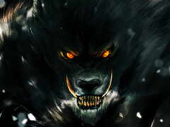 ухмылка, волк, werewolf
