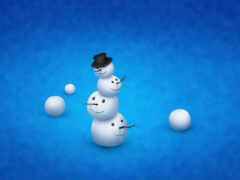 снеговик, рождество 1920x1440