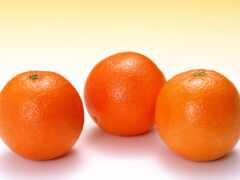 оранжевый, плод, два