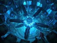 завершение sci fiore с синим светом