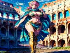 женщина в костюме, стоящая перед зданием