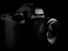 canon, фотоапарат, черный