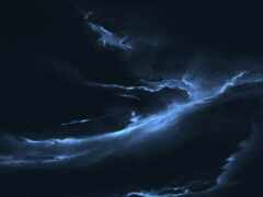 черно-голубая галактика со звездами