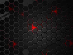 закрытие черных и красных обоев с шестиугольниками