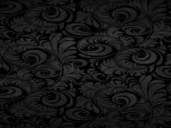 черно-белые цветочные обои с вихревым дизайном