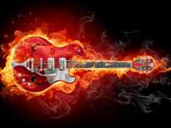 гитара, гитара, огонь