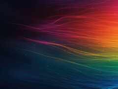 ярко окрашенные линии света на темном фоне