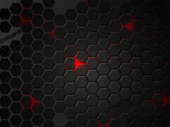 закрытие черных и красных обоев с шестиугольниками