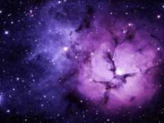 космос, галактика, фиолетовый