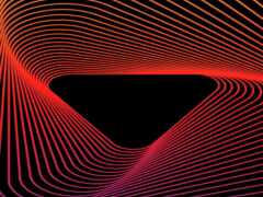 закрытие треугольника с красным и черным фоном