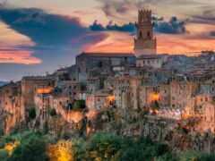 город, pitigliano, italian