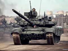 танк, Т-90А, парад