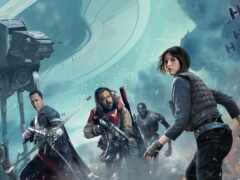 звездные войны: сила пробуждается в сцене с группой людей