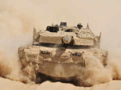 леопард, танк, пустыня