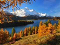 природа, осенью, альпы