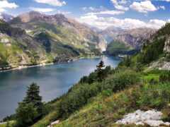 озеро, гора, абхазия