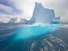 айсберг, вода, синева