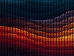 красочный фон с полутоновым рисунком горного хребта