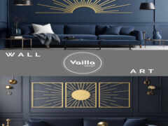 закрытие дивана и стены с картиной на нем