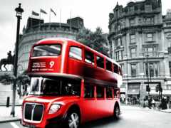 автобус, Лондон, красный