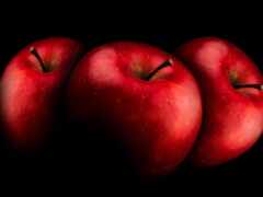 плод, яблоко, красный