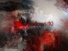 windows 10 на абстрактном фоне