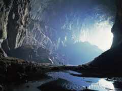 пещера, индонезийский, остров