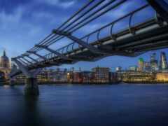 мост, london, millenium