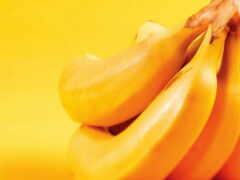 банан, плод, спелый