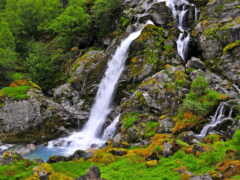 водопады, природа, пейзажи -