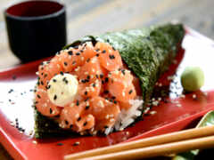 temaki, japonesa, sushi