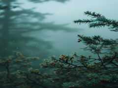 есть изображение дерева с кучей сосновых шишек на нем