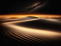 близость пустыни с небесным фоном и молоком на расстоянии