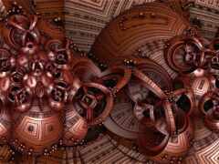 закрытие кучки металлических передач на столе