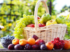 плод, корзина, еда