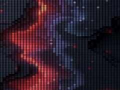 мозаичный точечный фон с женским лицом в центре