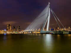 роттердам, мост, erasmus