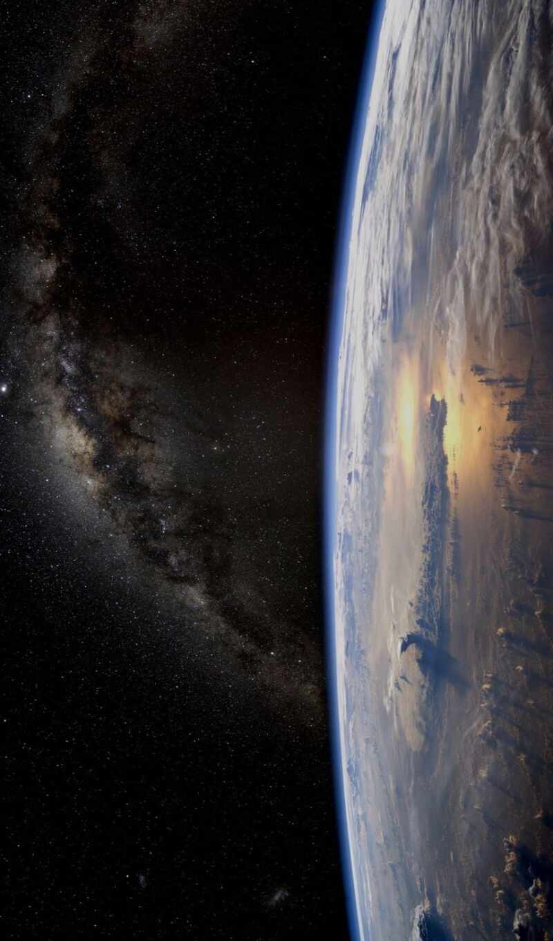 взгляд, космос, earth, млечный, покрытый арафатом